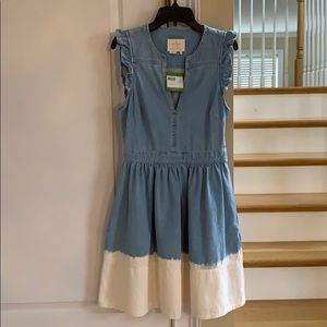 kate spade dip dye denim dress